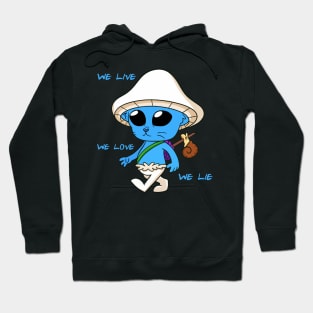 little smurf blue cat Hoodie